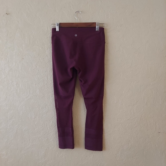 90 Degrees by Reflex purple athletic leggings with mesh Sz XS - Picture 3 of 8